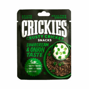 CRICKIES džiovinti svirpliai grietinėlės ir svogūnų skonio