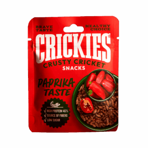 CRICKIES džiovinti svirpliai paprikos skonio